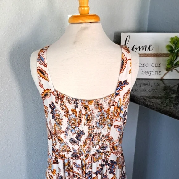 Fit & Flare Linen Midi Dress | Size 2X - Picture 4 of 7